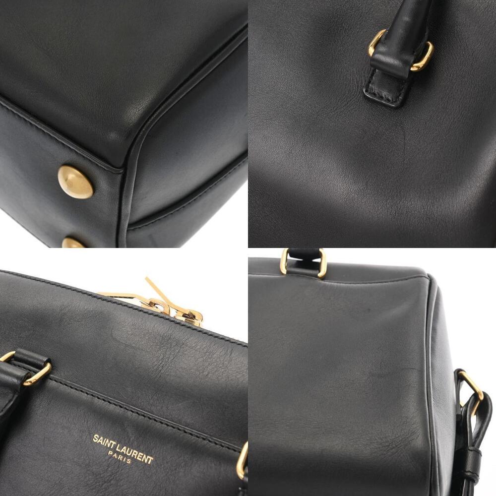 SAINT LAURENT Duffle Bag Black Leather - Picture 9 of 11